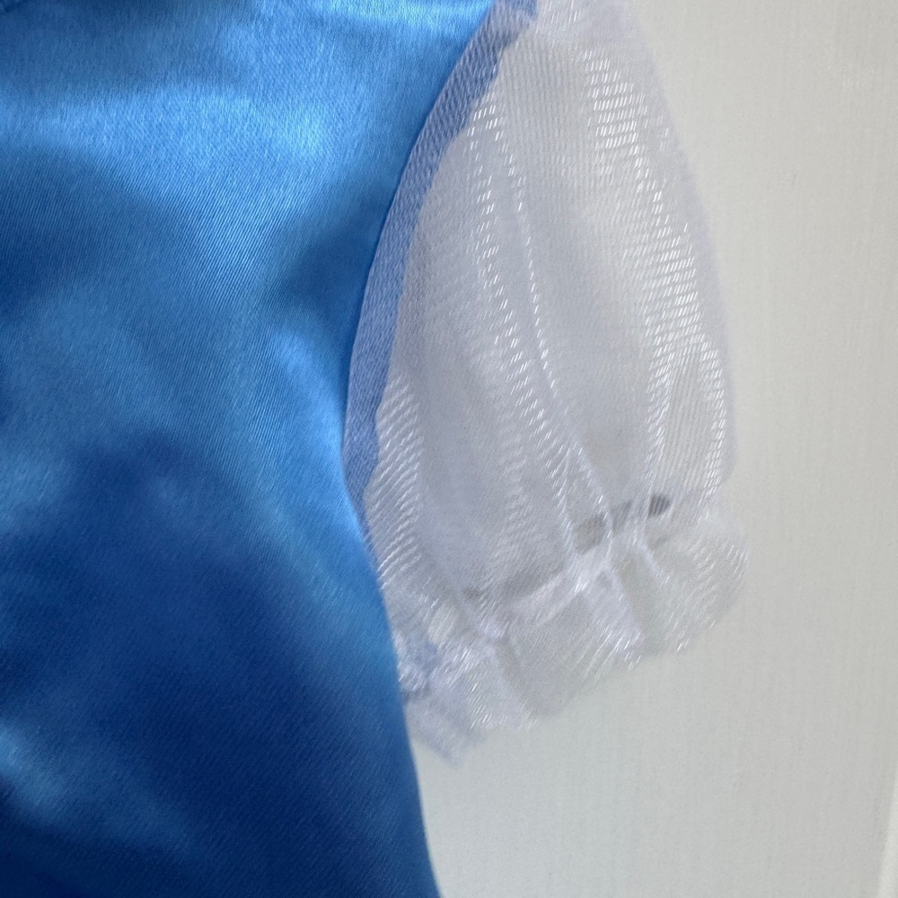 NWOT Disney Girls Size 4 - 6 Cinderella Blue and Pink 2 Piece Dress Up Costume - Picture 9 of 11